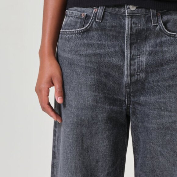 AGOLDE Jeans Low Slung Baggy in Ditch (Black) Size 28 NWT - Picture 3 of 11